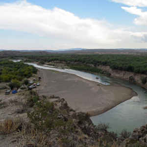 Camping near Boquillas, Mexico