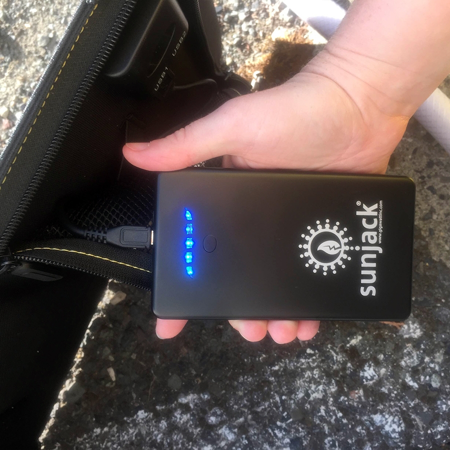 SunJack battery charging