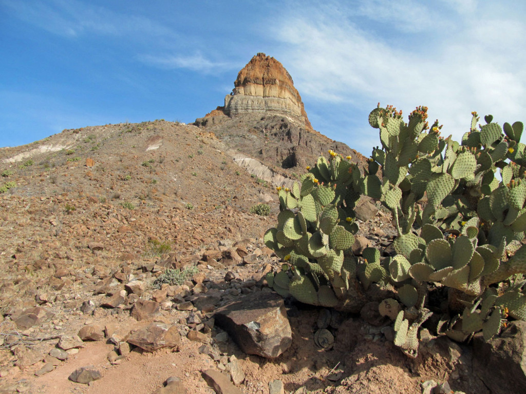 Cerro Castellan, formed of volcanic rock