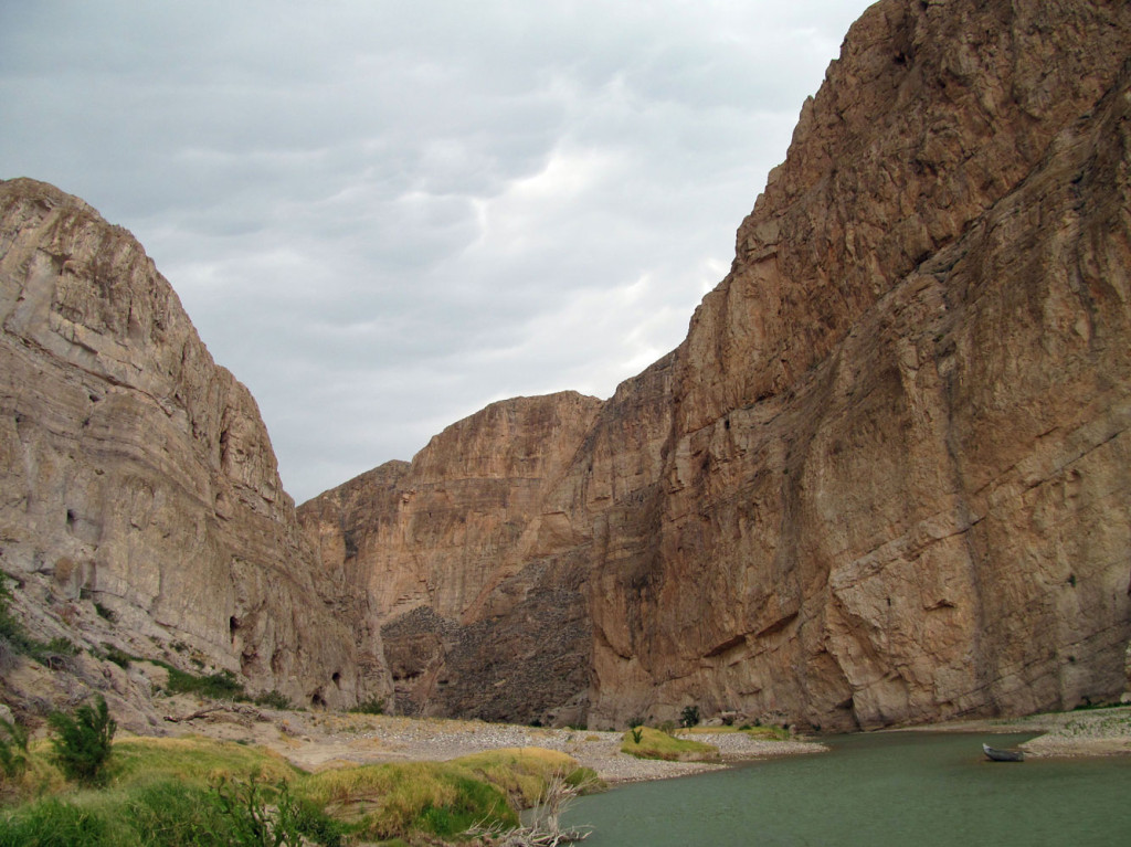 Boquillas Canyon with a boat