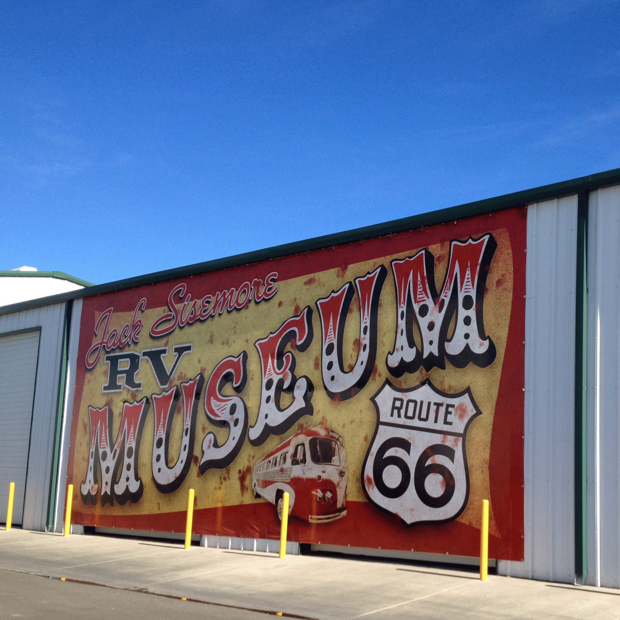 The museum is located only a couple of miles from the historic Route 66.