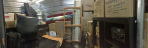 Glorious panorama of all that's left of our stuff that isn't coming on the road with us!