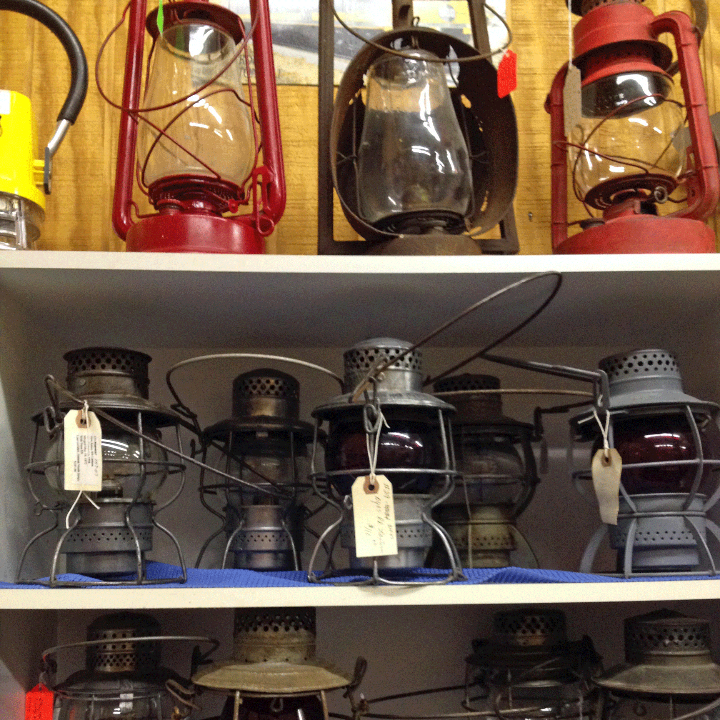 Keep the way lit and the campsite cozy with oil lamps.
