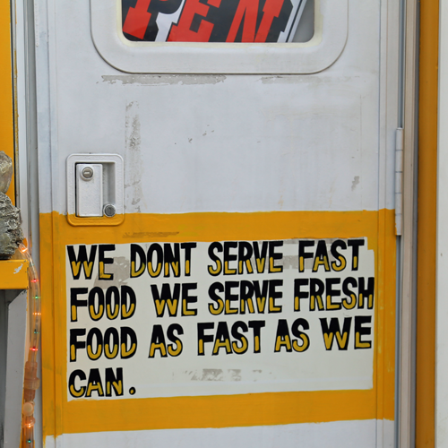 This philosophy = good eats