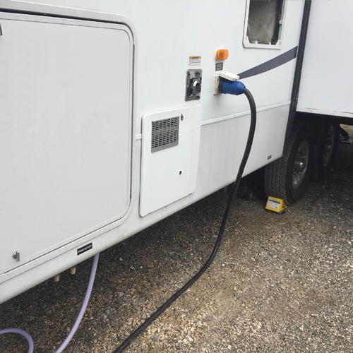 permanent sewer hookup for rv