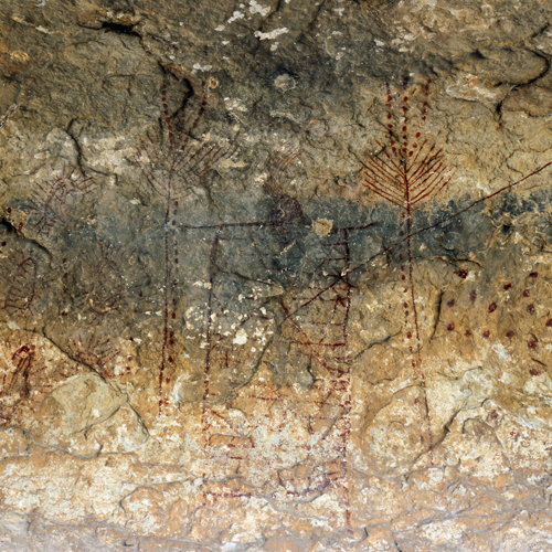 Humidity and dust are damaging the pictographs, but conservators haven't found a good way to preserve them yet. Humidity and dust are damaging the pictographs, but conservators haven't found a good way to preserve them yet.