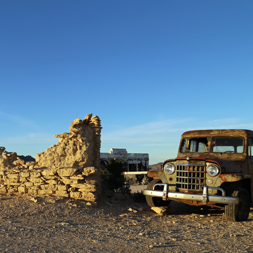 The former mining town has ruined buildings and ephemera scattered all over the mountainside