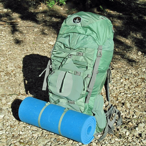 Marie&apos;s trusty Osprey Ariel 55 backpack